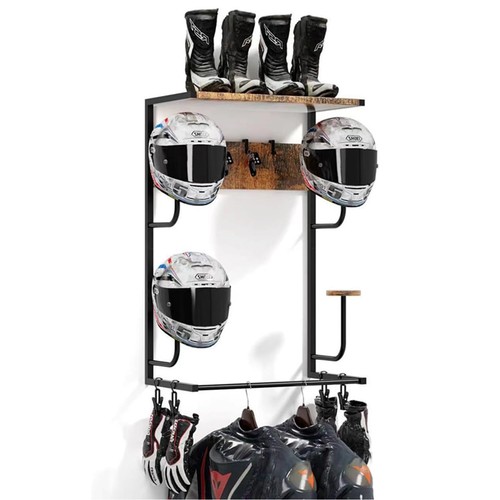 Motorcycle helmet holder - motorcycle,
