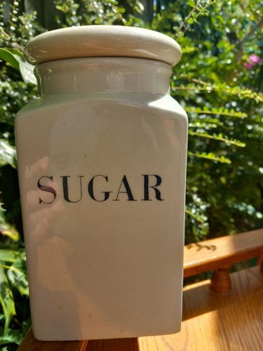 Vintage sugar jar - vintage,