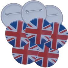 Pack of 5 Union Jack Badges