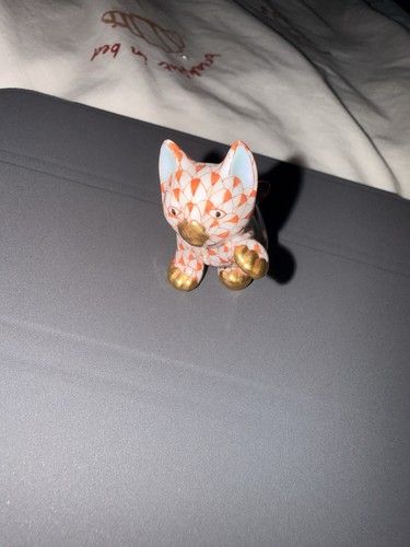 Herend porcelain kitten - herend,