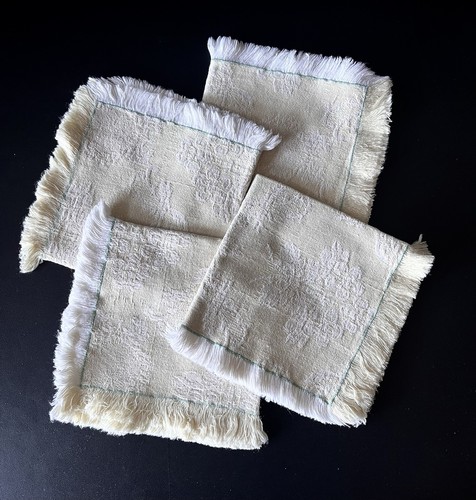 Set vintage linen cream - set,