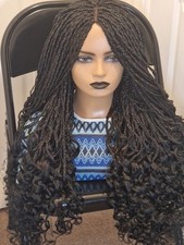Braided Wig With Curly Ends
