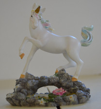 White Magical Unicorn Statue