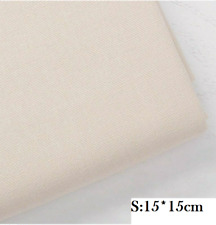 Embroidery Fabric Cotton Linen Sewing Cloth Fabric Sewing beige DIY 15*15 cm