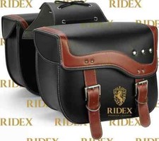 Beautiful Black Premium Leather Western Saddle Bag.