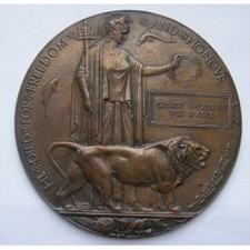 WW1 Death Penny Plaque GEORGE