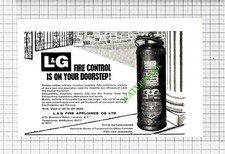 L&G Fire Appliance Co Ltd London Advert  - 1964 Cutting
