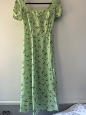 Leith Green Floral Smocked