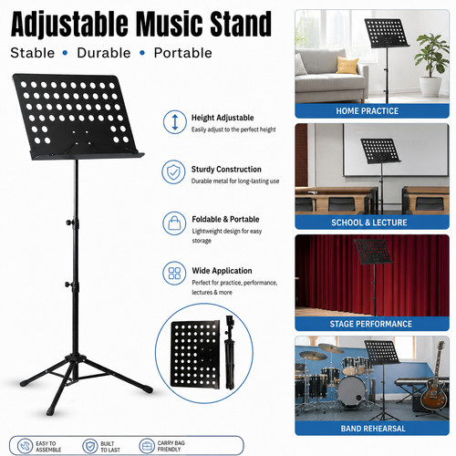 Metal sheet music stand - metal,