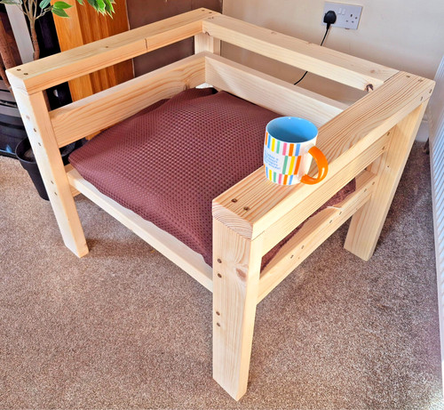 Handmade wooden garden chair - handmade,