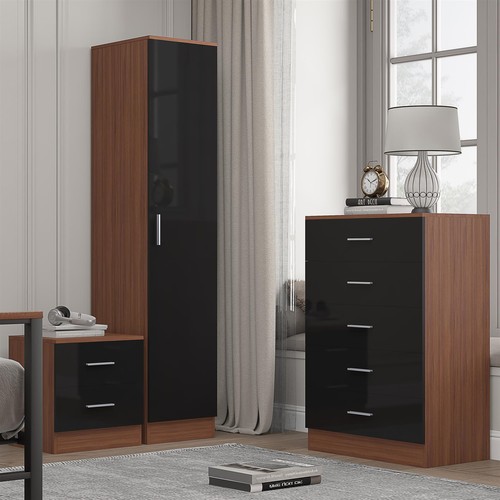 Reflect gloss 3pc bedroom set - bedroom,