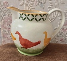 Moorland Chelsea Works Burslem Spongeware Duck Goose Jug