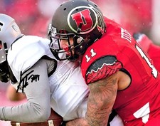 Kylie Fitts Utah Utes Signed autographed 8x10 football photo 2018 NFL Draft b