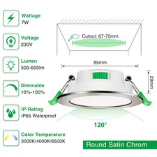 68mm LED Recessed Ceiling