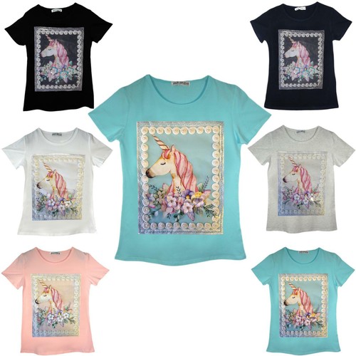 Girls unicorn shirt top kids - t-shirt,