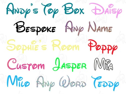 Custom disney style font - ~custom,