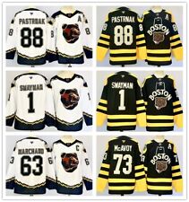 New Men's NHL Hockey Jersey Name & Number Boston Bruins #1 Jeremy Swayman #88
