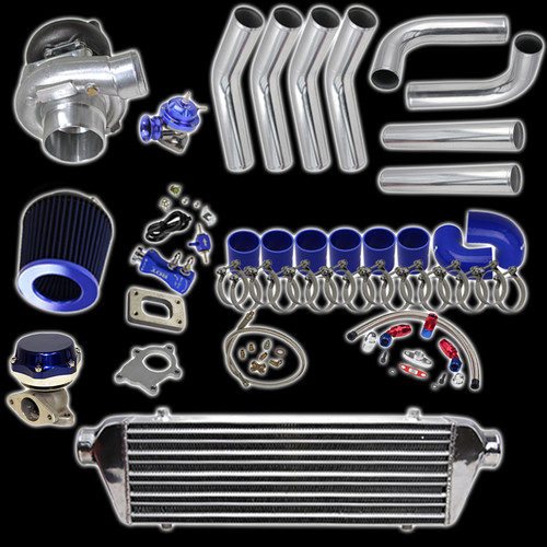Blue universal turbo kit - blue,