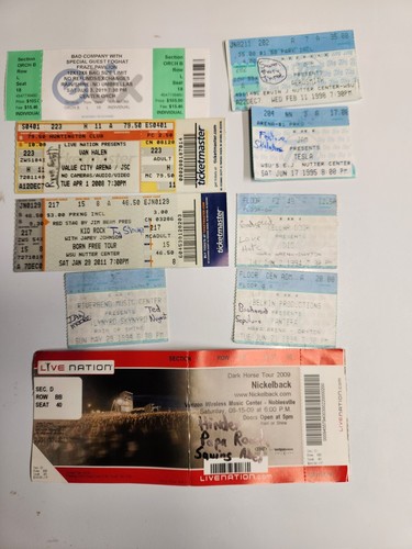 Vintage concert ticket stubs - vintage,