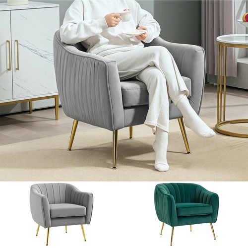 Velvet tub chair - velvet,