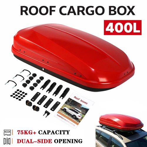 Gearzaar red roof box - red,
