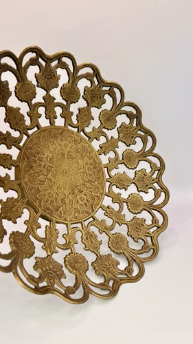 Vintage large brass bowl - vintage,