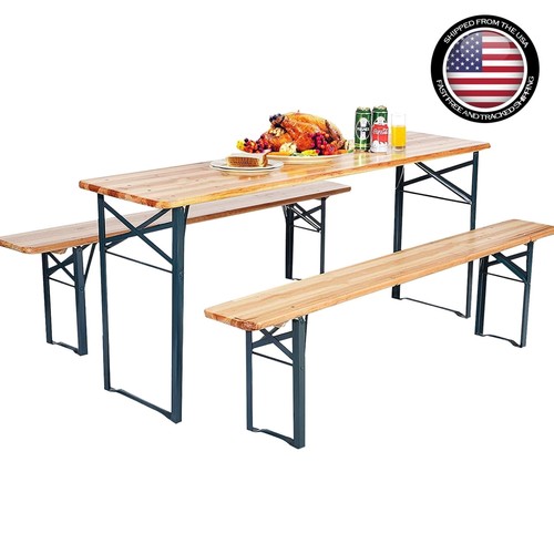 Folding outdoor picnic table - outdoor,