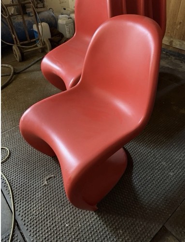 Pair vitra panton chairs - vitra,