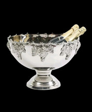 Retro Collections Victorian style Silver/Nickle Plated Punch Bowl Champagne Buck
