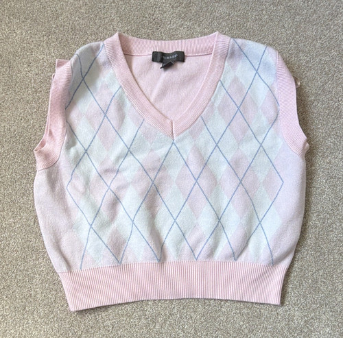 Primark pink argyle knit - primark,