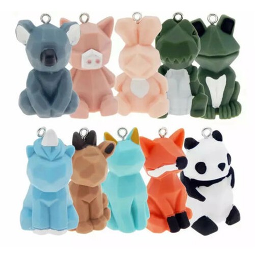 Cute geometric keychain - cute,