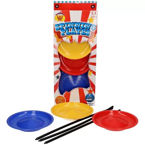 Spinning circus plates with - spinning,
