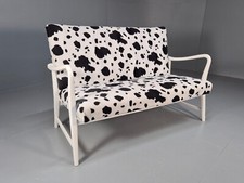 Vintage Danish Mid Century Sofa Cow Print Retro 1950s MCM EB9393 M2SS