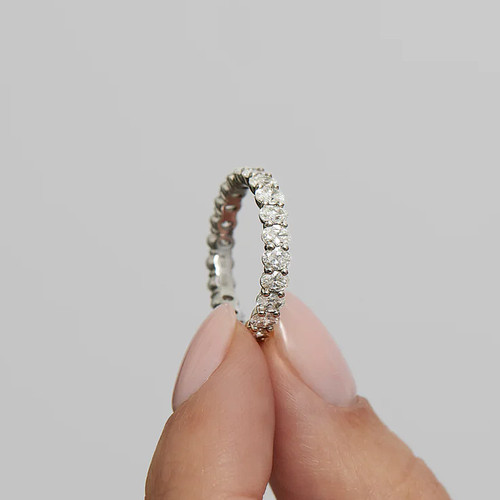 Diamond platinum wedding band - diamond,