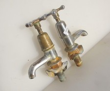 Antique Taps Chromed Brass Old Basin Chrome Vintage