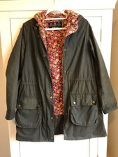 Ladies Barbour Lula Durham Wax Jacket Size 12
