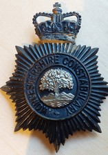 Worcestershire Constabulary Helmet Plate  Obsolete 1954-1967