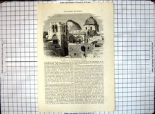 Original Old Antique Print All