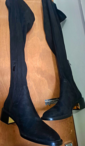 Zara black suede over the - zara,