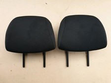 CITROEN C1. PEUGEOT 107. REAR SEAT HEADRESTS LEFT/RIGHT. BLACK FABRIC. 