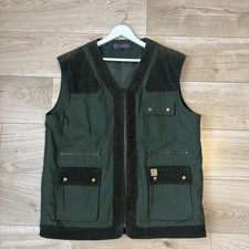 PG Field Gilet Men's Large Green Windbreaker Hunting Shooting Patches