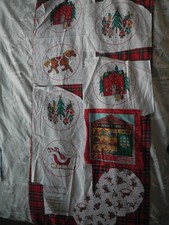 Christmas fabric panels for
