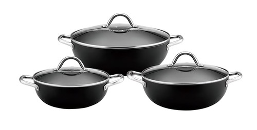 Piece non stick wok - non-stick, set