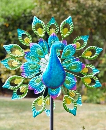 Peacock bright metal wind - peacock,