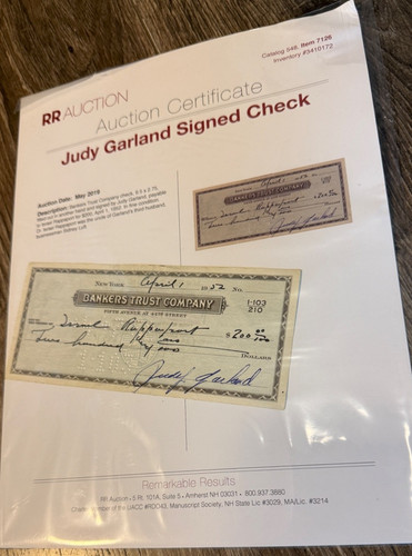 Check signed judy - check,