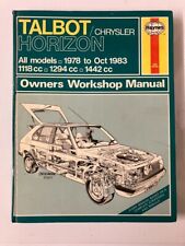 TALBOT HORIZON 1978 TO 1986
