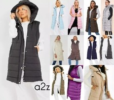 Womens Hooded Quilted Zip Up