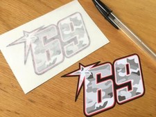 Nicky Hayden Race Number 69 (Small Pair) - UK SELLER