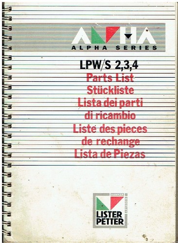 Lister lpw2 lpw3 lpw4 lpws2 - lister,