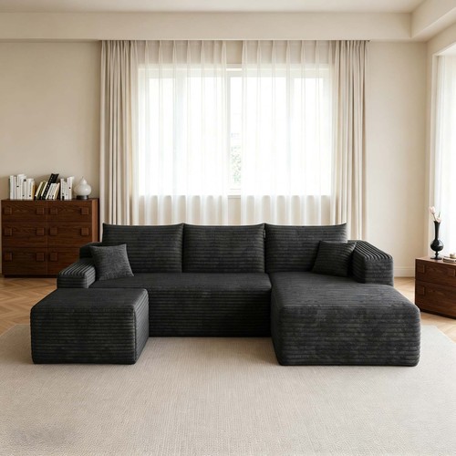 Shaped boneless couch - 95",